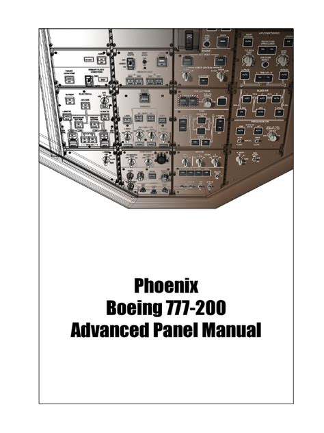 Phoenix boeing 777 200 advanced manual. - 98 lincoln mark viii repair manual.